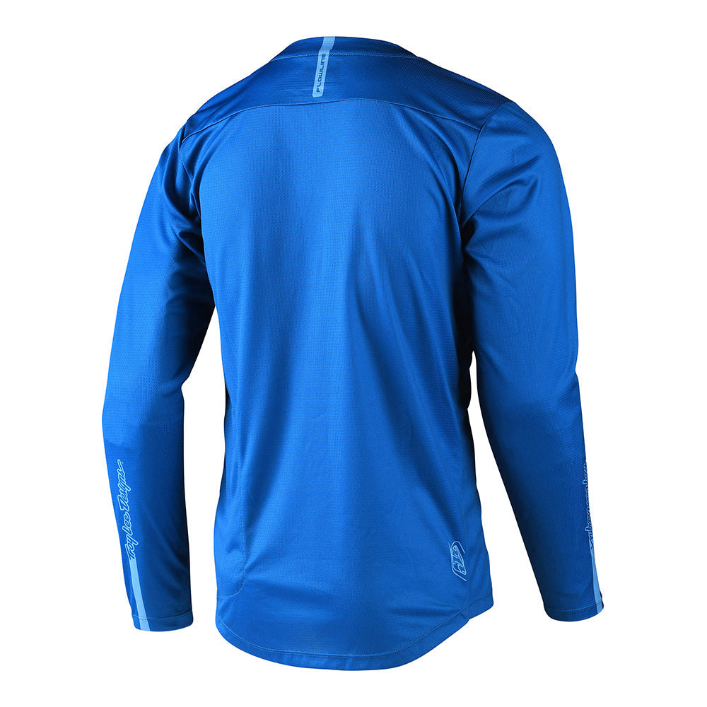 Troy Lee Designs Flowline-Trikot (Langärmlig) Solid Slate Blue