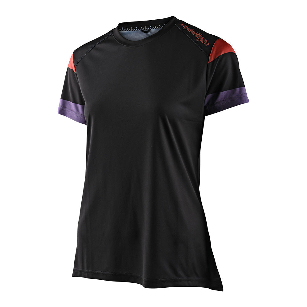Troy Lee Designs Lilium-Trikot Für Damen (Kurzärmlig) Rugby Schwarz