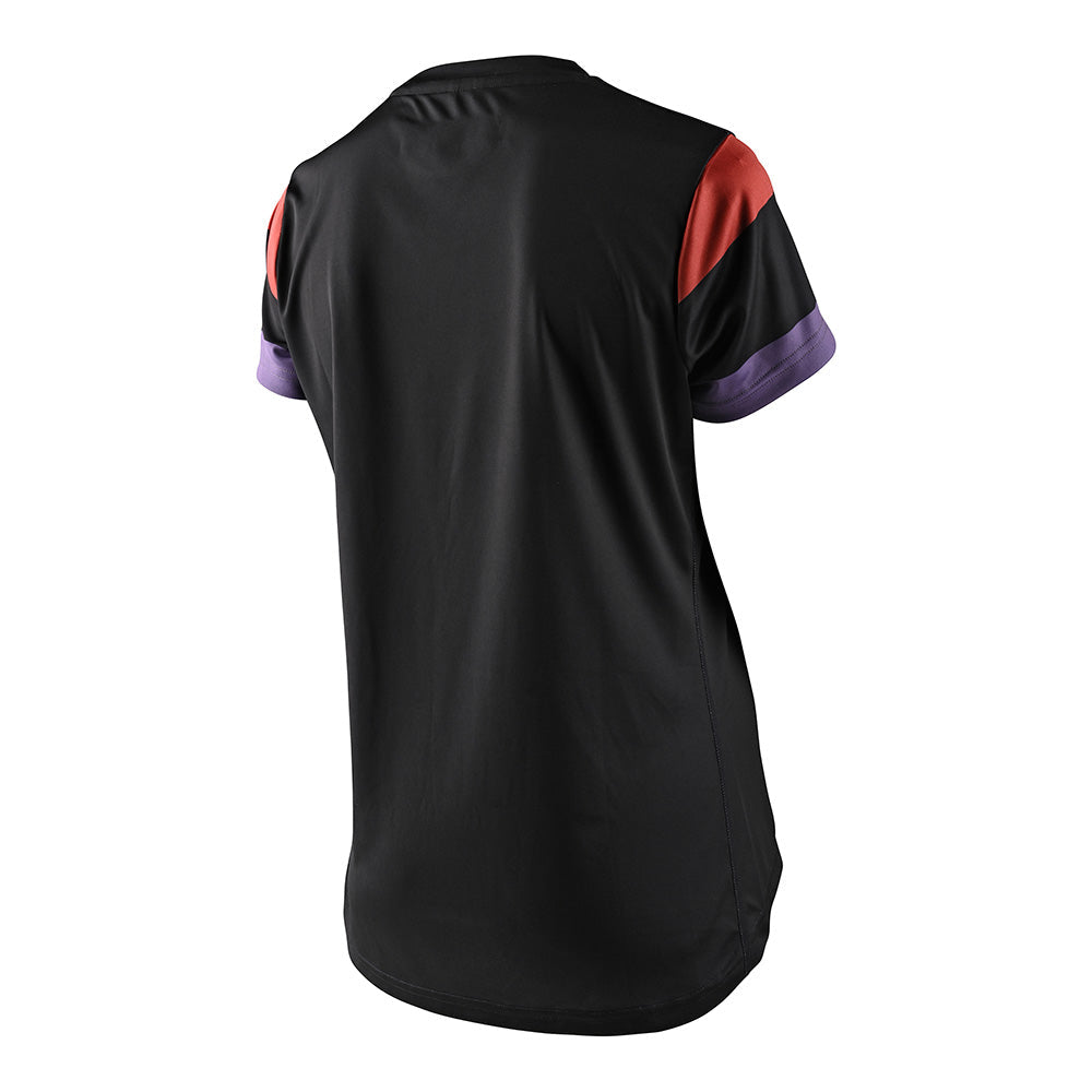 Troy Lee Designs Lilium-Trikot Für Damen (Kurzärmlig) Rugby Schwarz