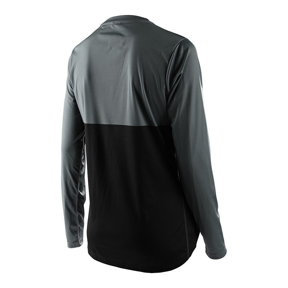 Troy Lee Designs Lilium-Trikot Für Damen (Langärmlig) Block Grün/Schwarz