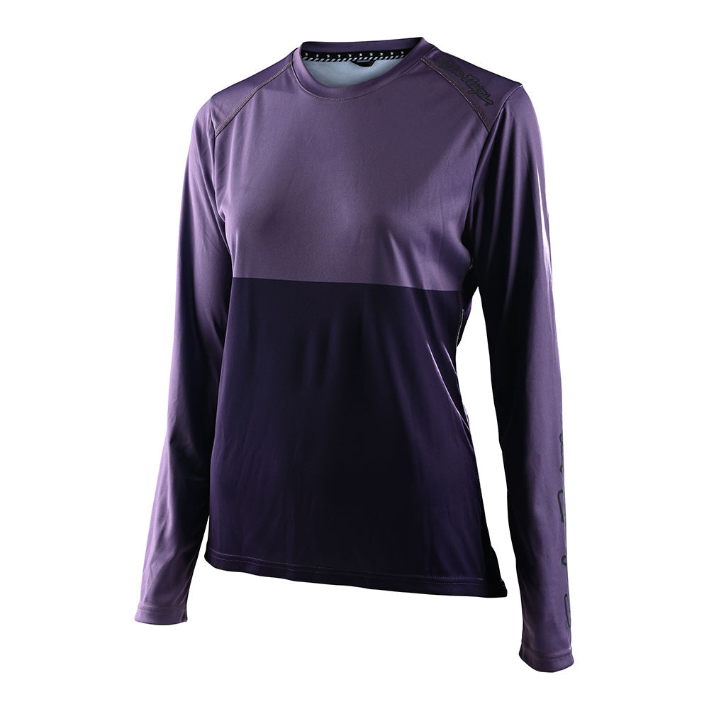 Troy Lee Designs Lilium-Trikot Für Damen (Langärmlig) Block Orchid/Purple