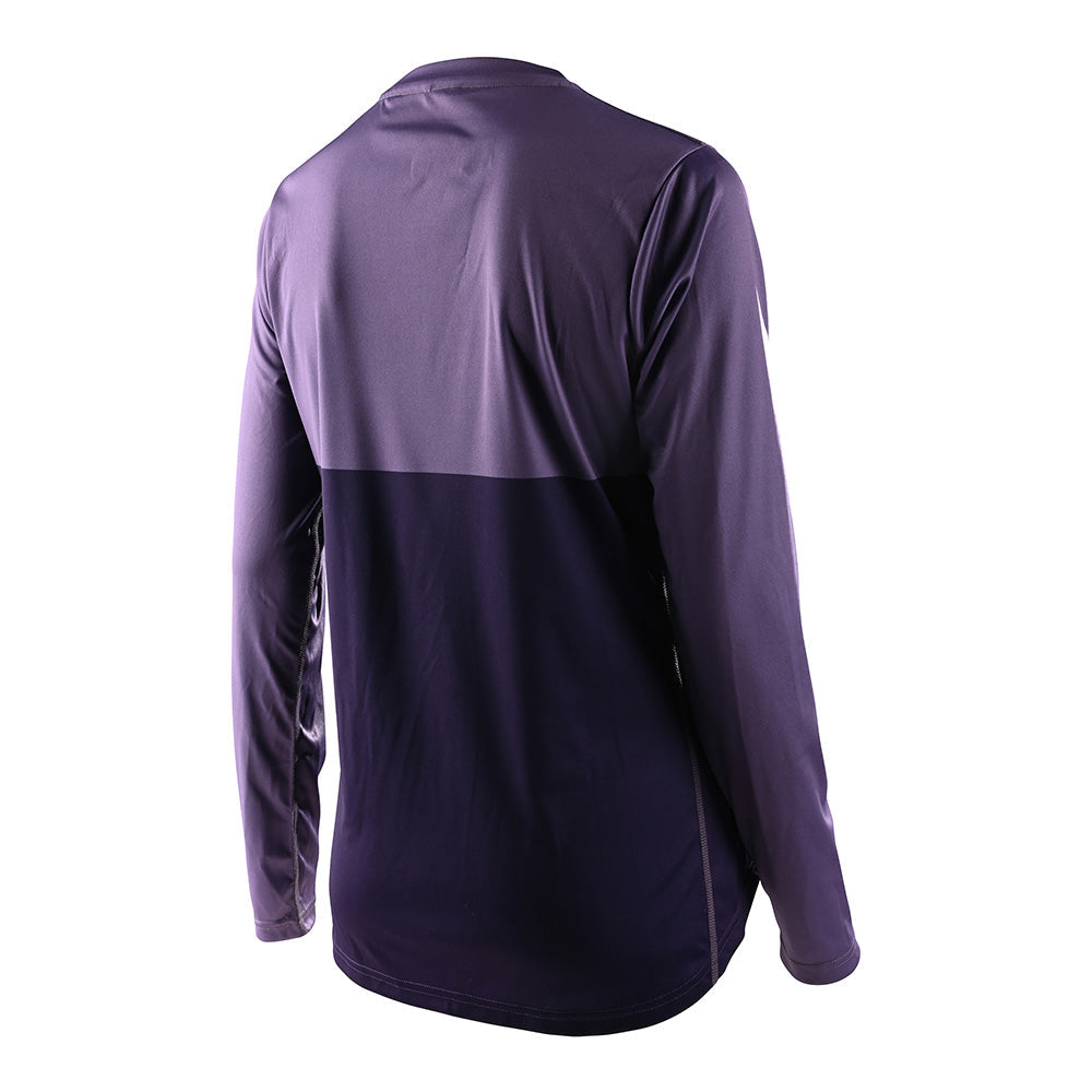 Troy Lee Designs Lilium-Trikot Für Damen (Langärmlig) Block Orchid/Purple