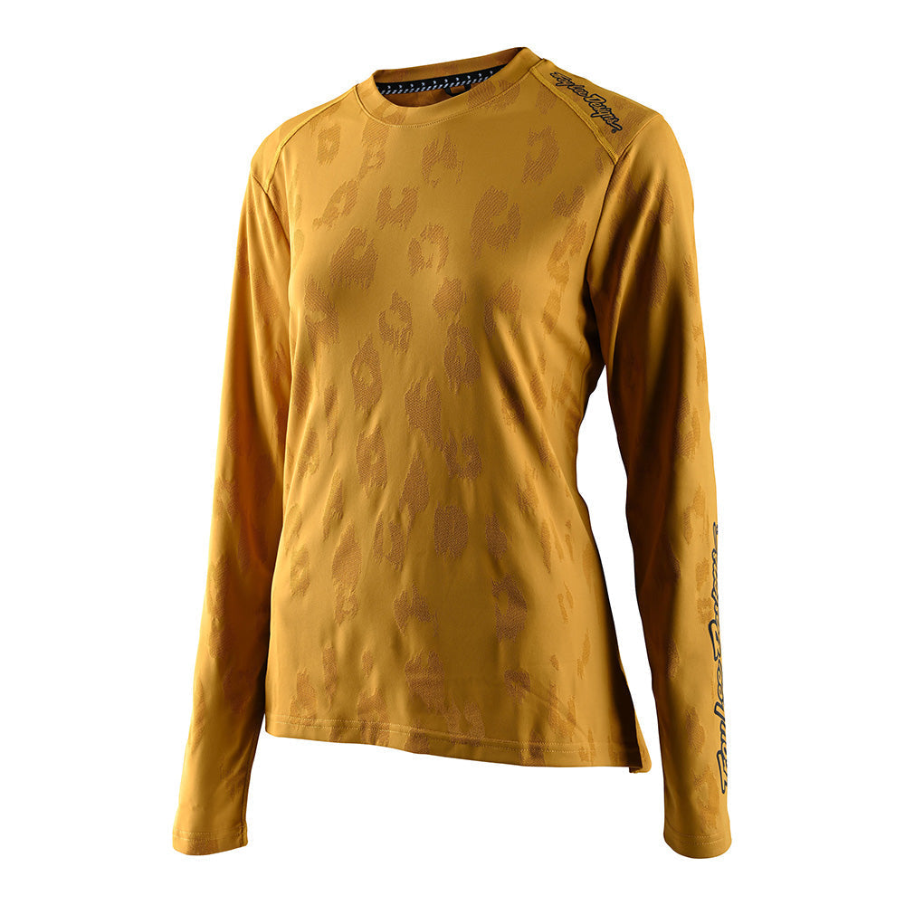 Troy Lee Designs Lilium-Trikot Für Damen (Langärmlig) Jacquard Honey