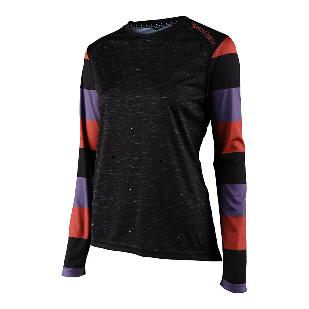 Troy Lee Designs Lilium-Trikot Für Damen (Langärmlig) Rugby Schwarz