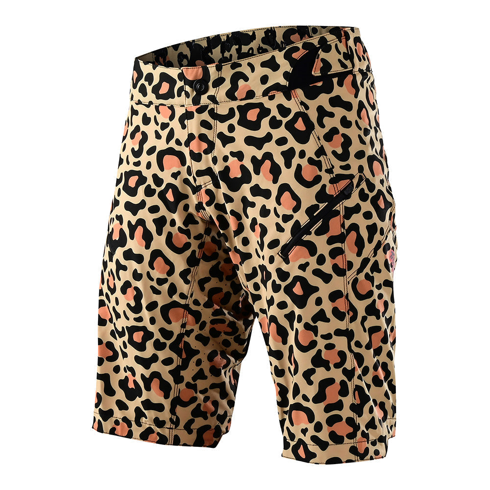 Troy Lee Designs Lilium-Shorts Mit Innenfutter Für Damen Leopard Bronze