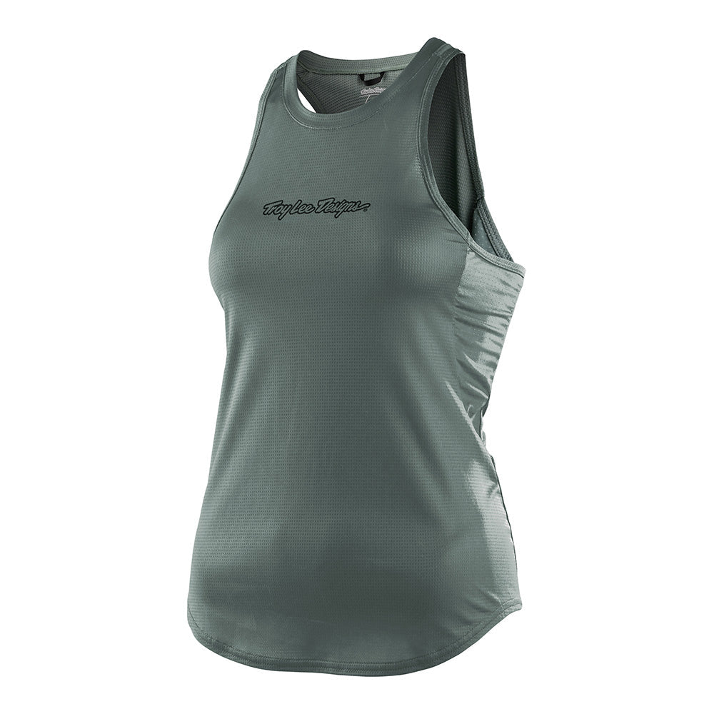 Troy Lee Designs Luxe-Tanktop Für Damen Solid Steel Green