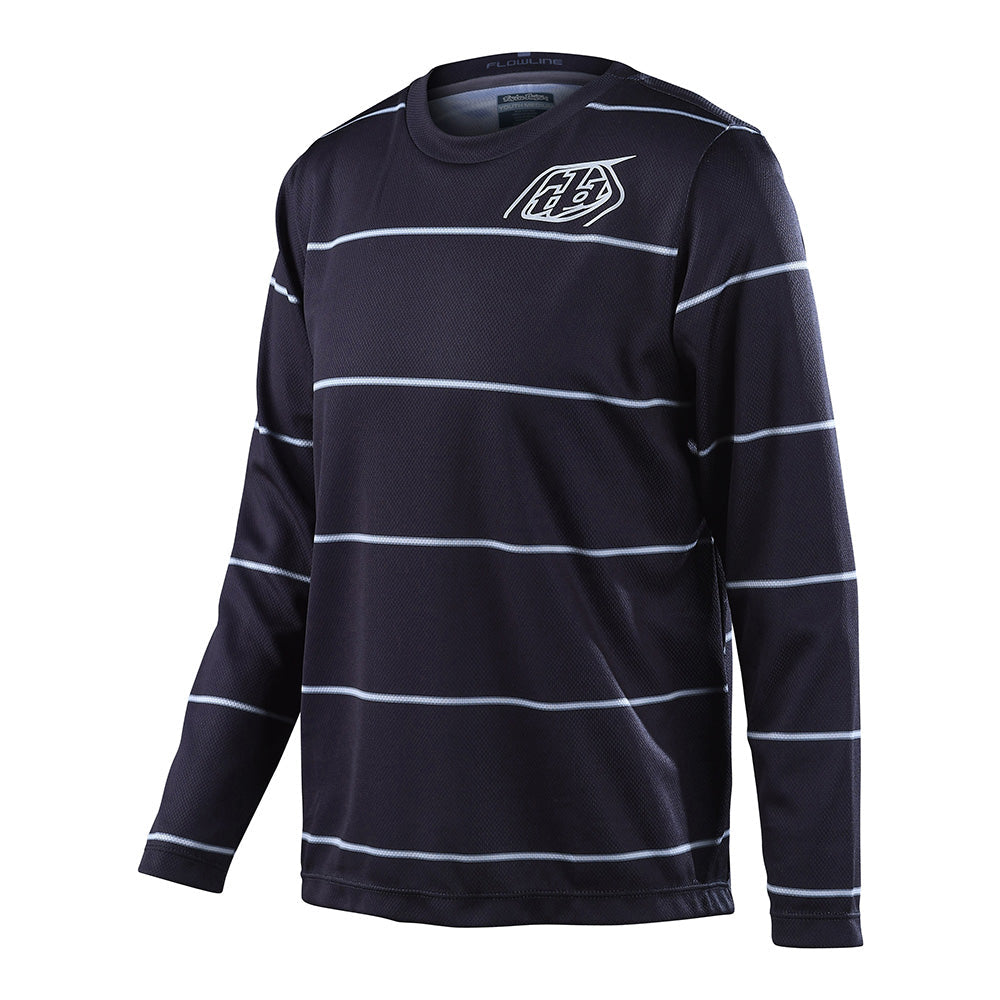 Troy Lee Designs Flowline-Trikot Für Kinder (Langärmlig) Revert Schwarz