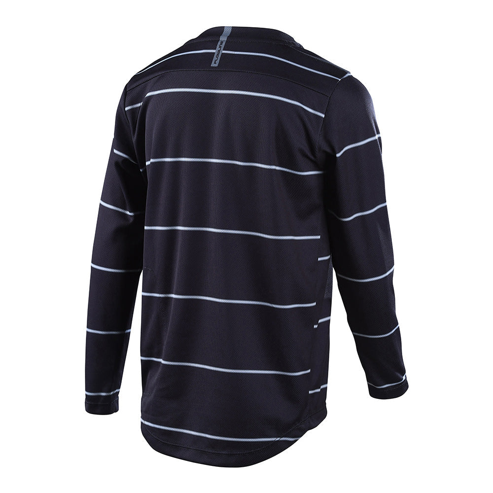 Troy Lee Designs Flowline-Trikot Für Kinder (Langärmlig) Revert Schwarz