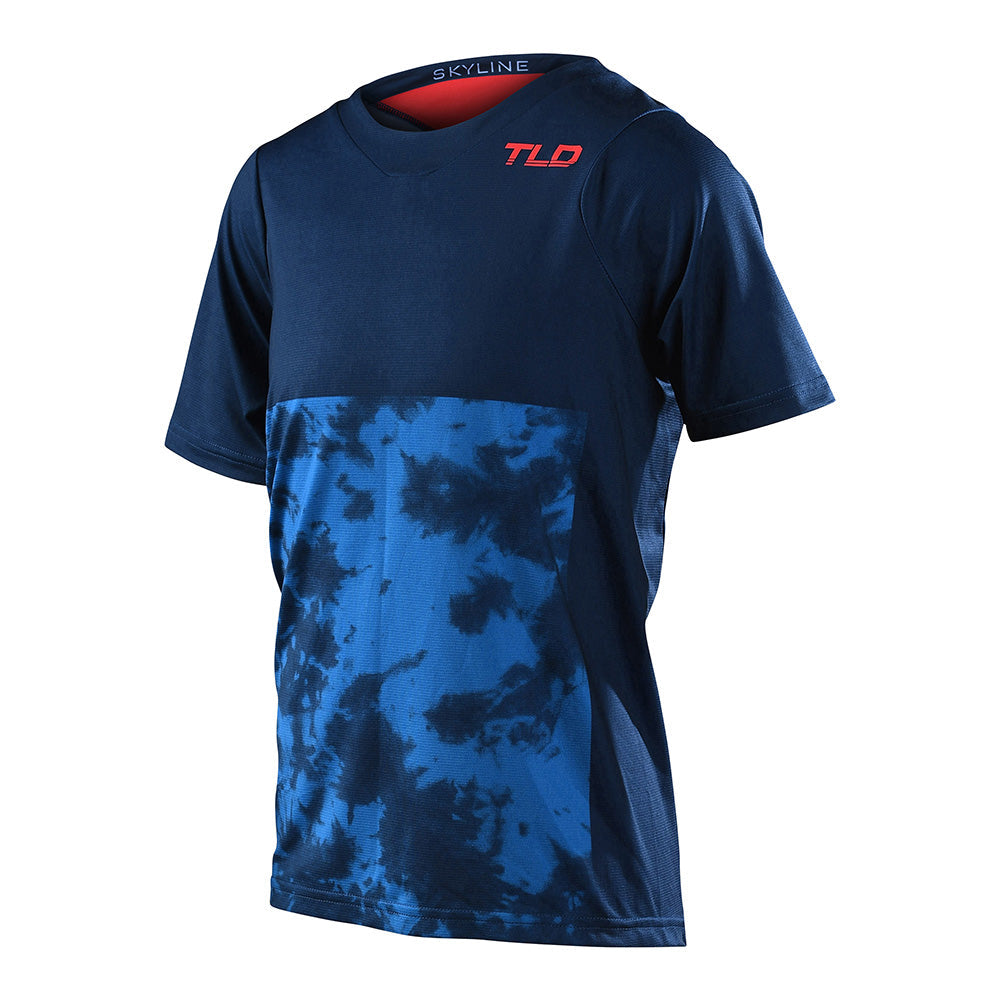 Troy Lee Designs Skyline-Trikot Für Kinder (Kurzärmlig) Breaks Dark Slate