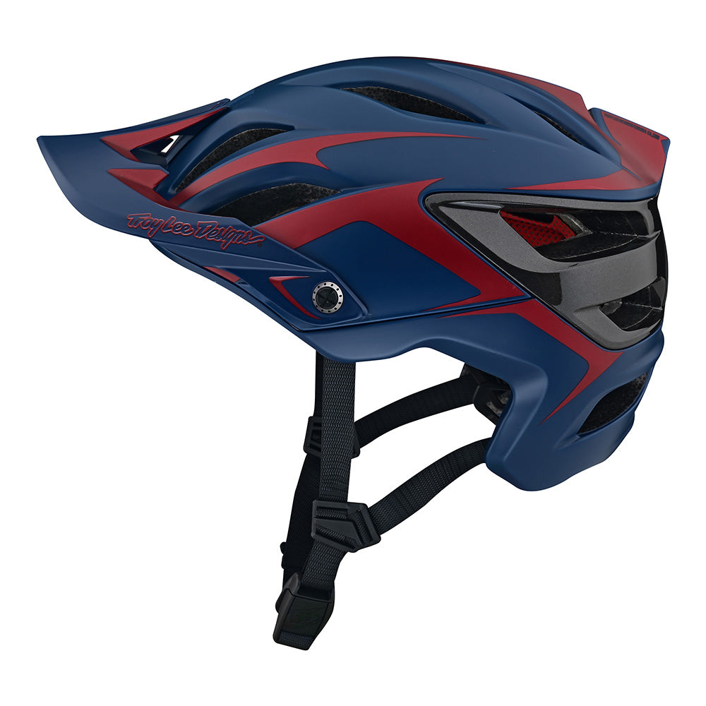 Troy Lee A3 Helmet W/MIPS Fang Dk Blue / Burgundy