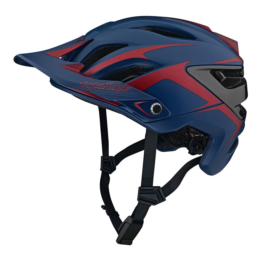 Troy Lee A3 Helmet W/MIPS Fang Dk Blue / Burgundy