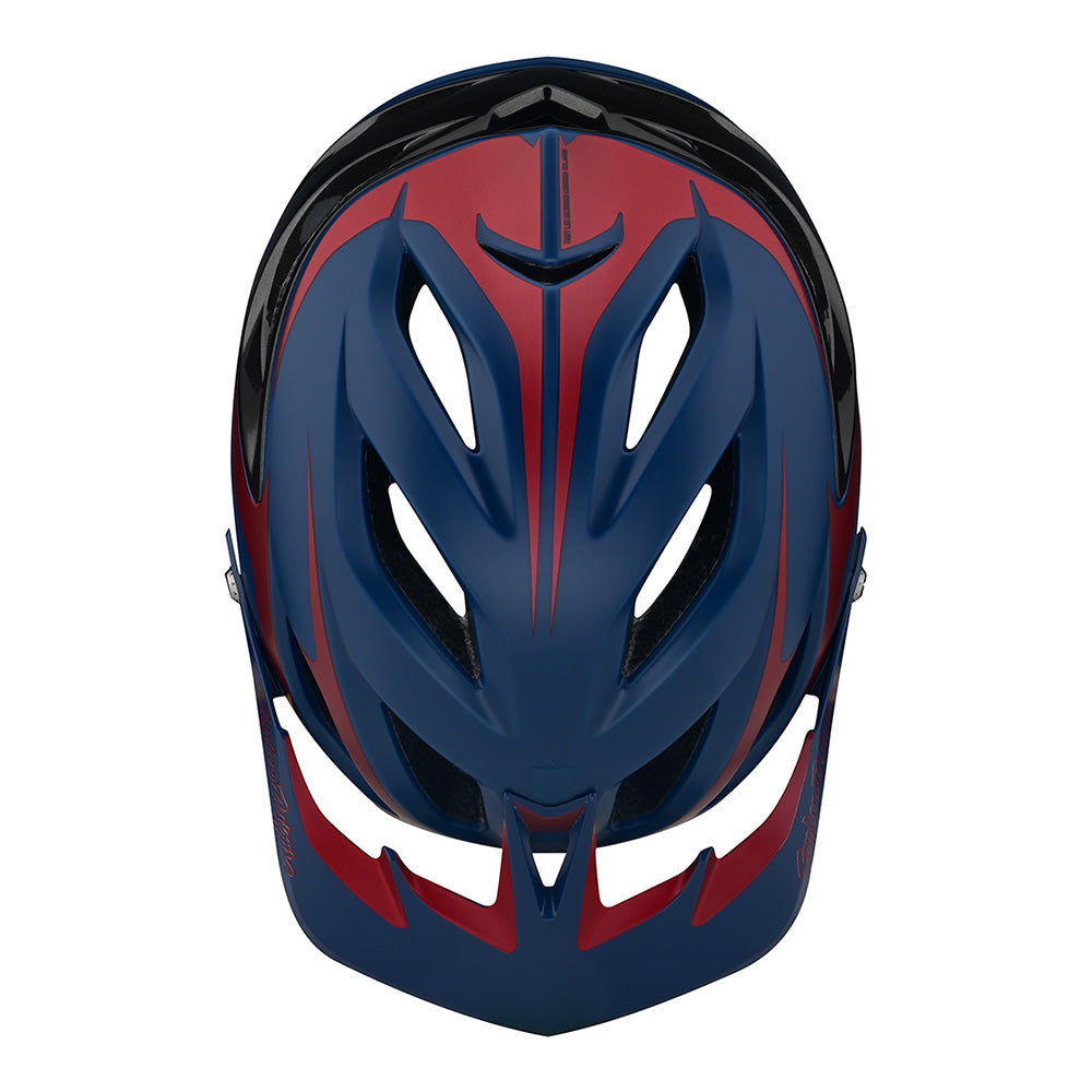 Troy Lee A3 Helmet W/MIPS Fang Dk Blue / Burgundy
