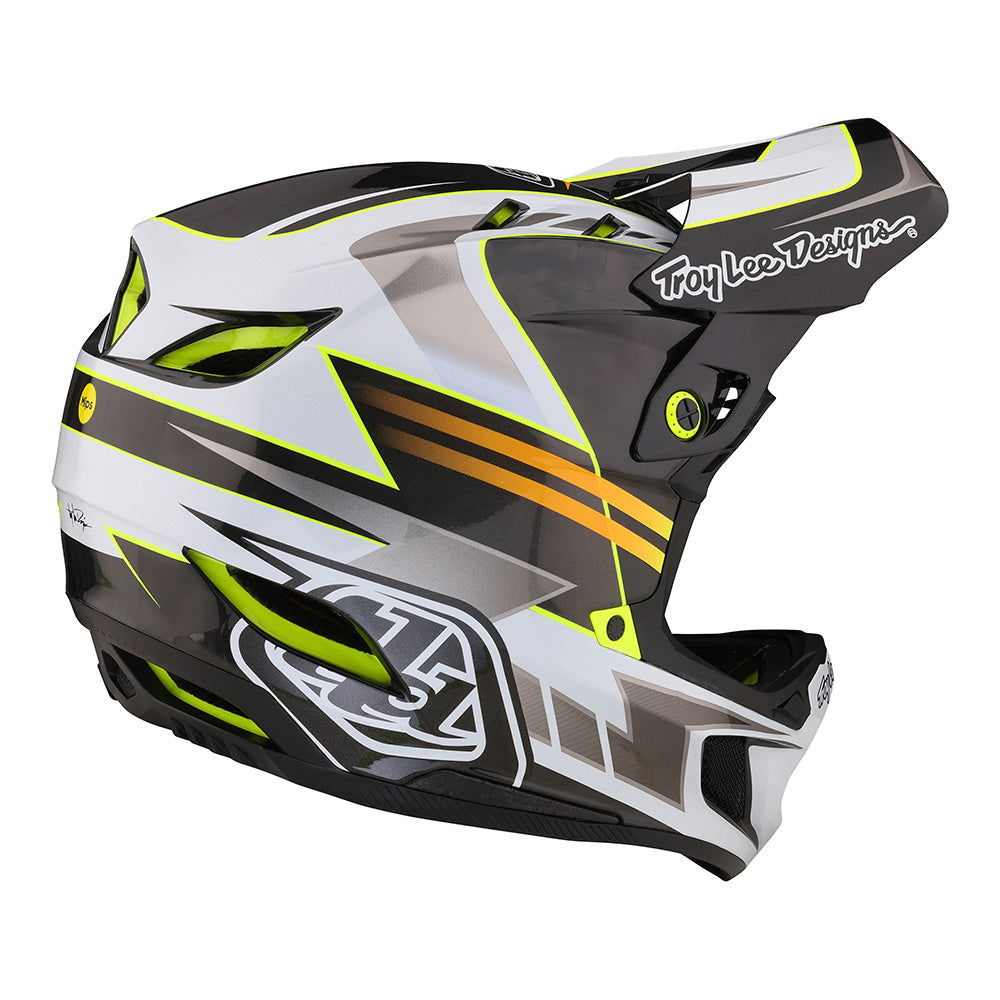 Troy Lee D4 Carbon Helmet W/MIPS Saber Grey