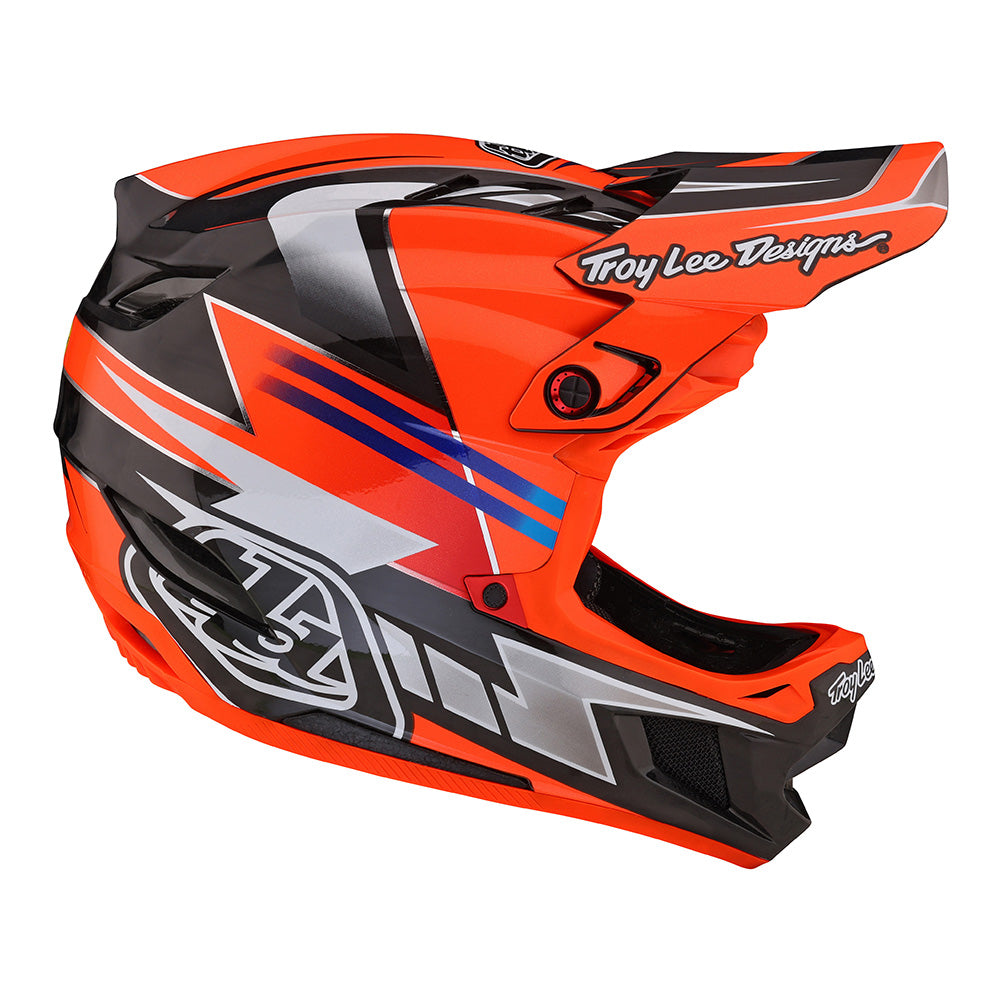 Troy Lee D4 Carbon Helmet W/MIPS Saber Red