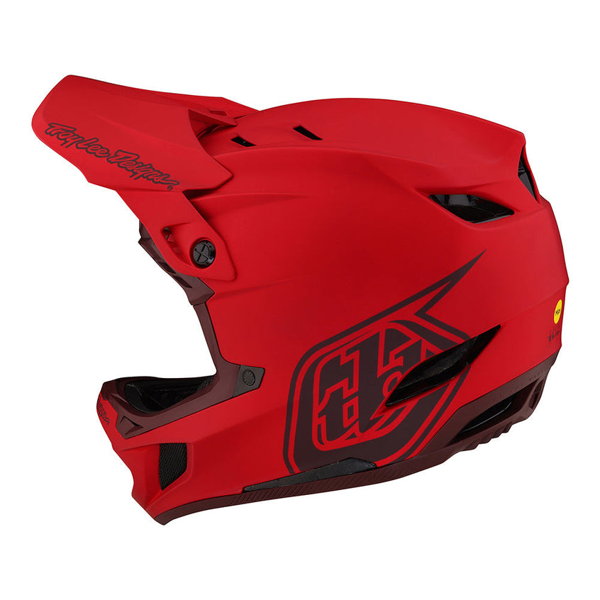 Troy Lee D4 Composite Helmet W/MIPS Stealth Red