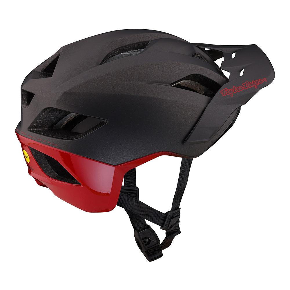 Troy Lee Flowline SE Helmet W/MIPS Radian Charcoal / Red