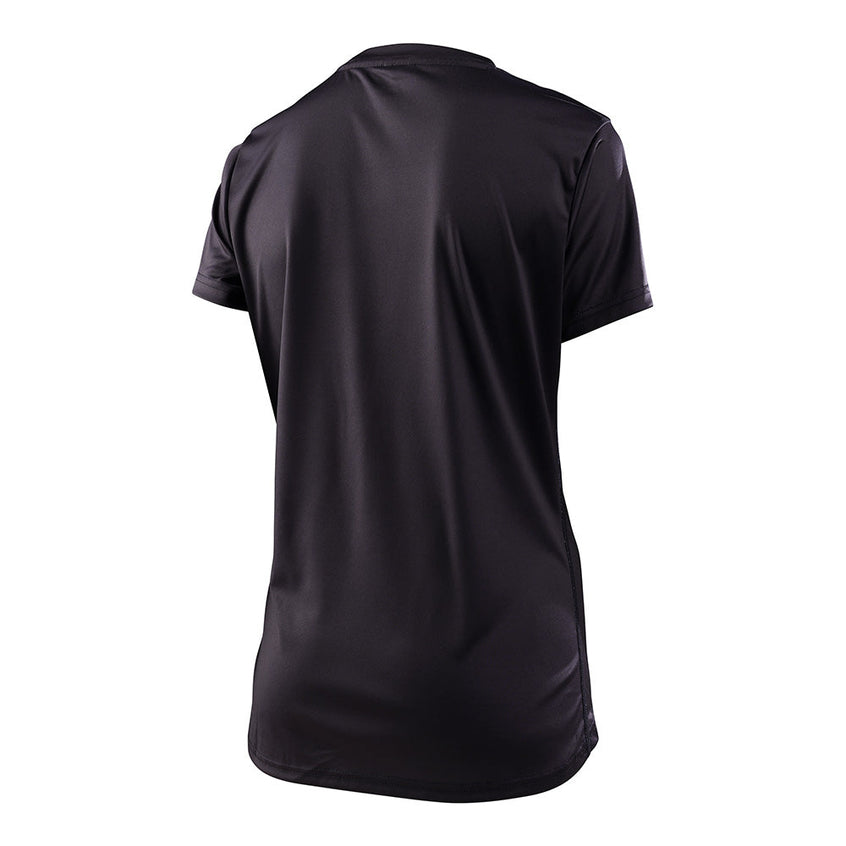 Troy Lee Womens Lilium SS Jersey Solid Black