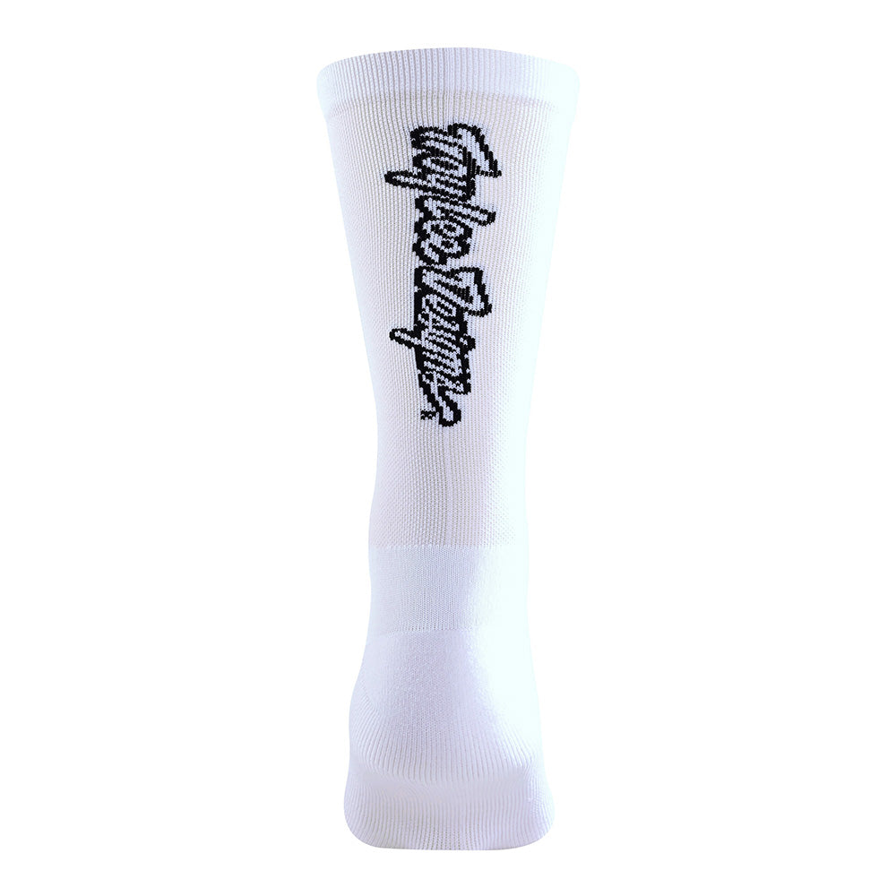 Troy Lee Performance Sock Signature White