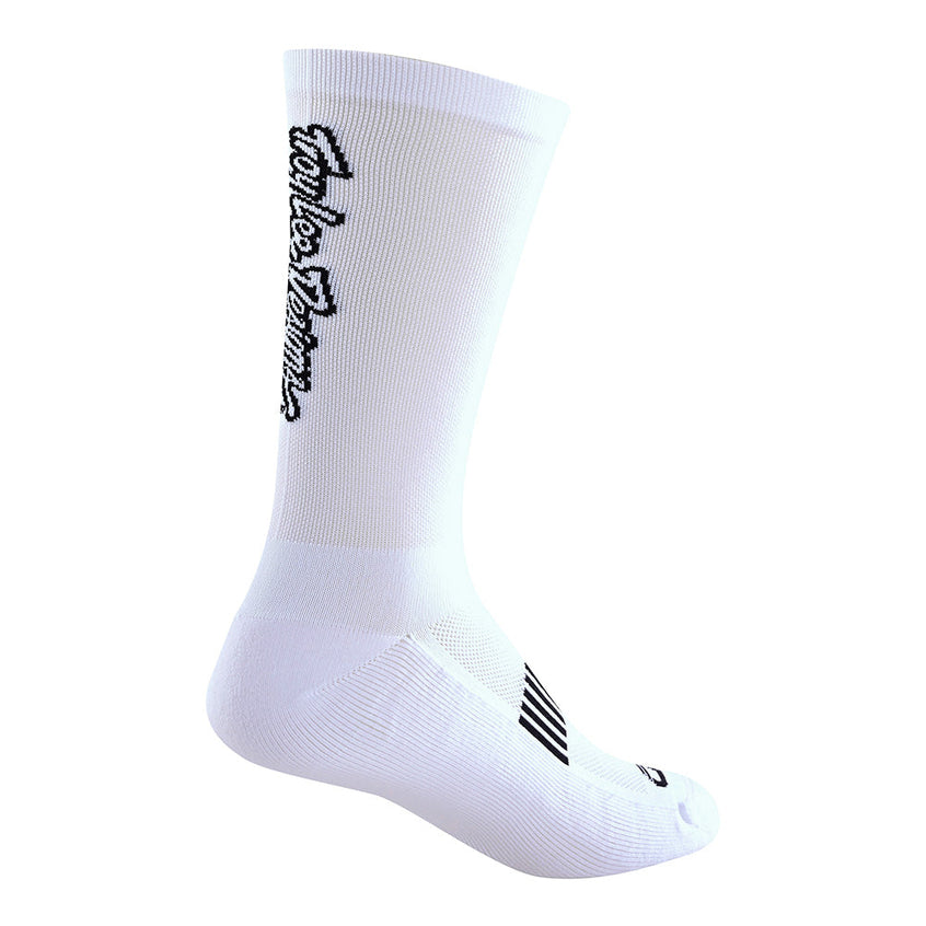 Troy Lee Performance Sock Signature White