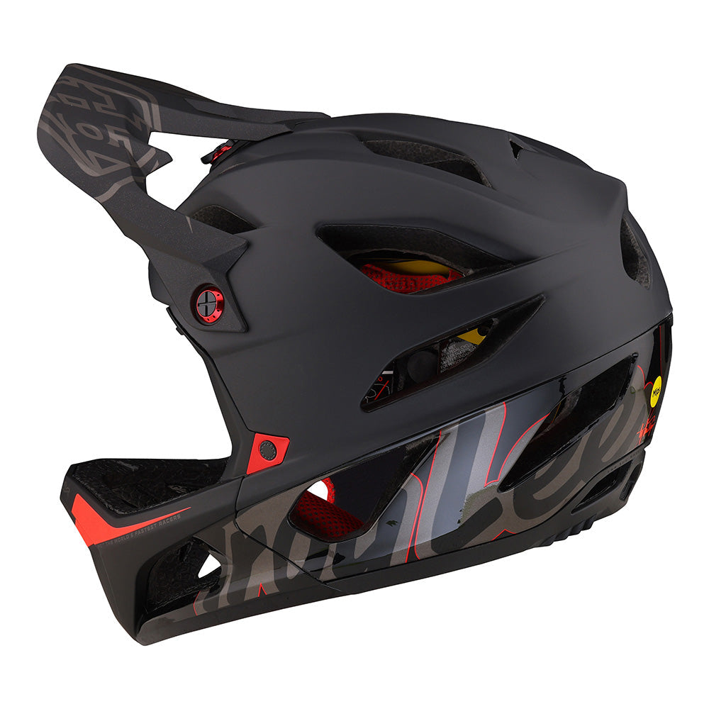 Troy Lee Stage Helmet W/MIPS Signature Black