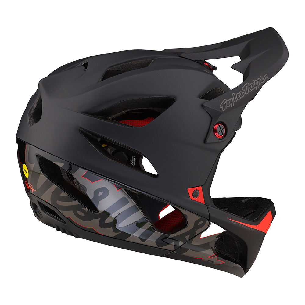 Troy Lee Stage Helmet W/MIPS Signature Black