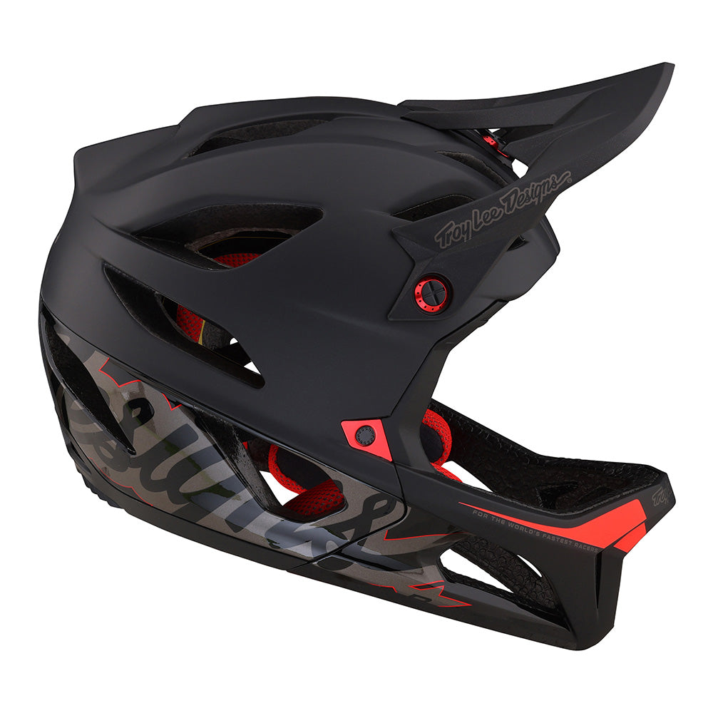 Troy Lee Stage Helmet W/MIPS Signature Black