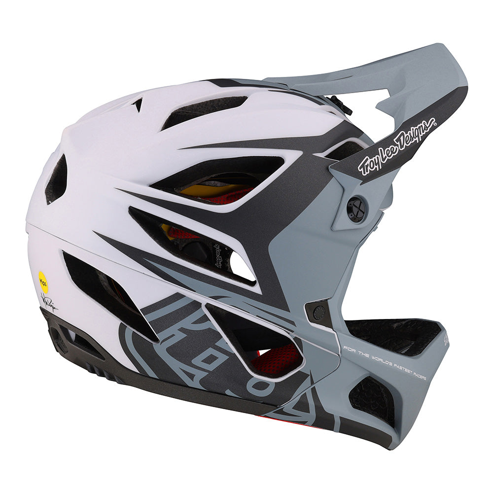 Troy Lee Stage Helmet W/MIPS Valance Grey