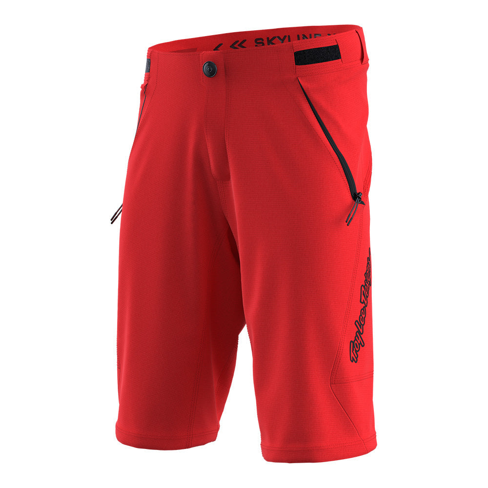 Troy Lee Youth Skyline Short Shell Mono Fiery Red
