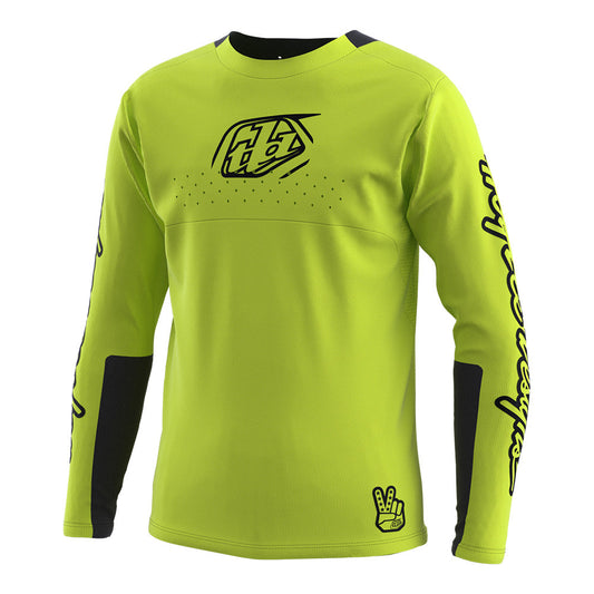 Troy Lee Youth Sprint Jersey Icon Flo Yellow