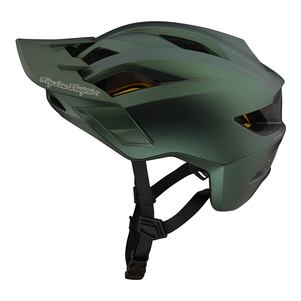 Troy Lee Youth Flowline Helmet W/MIPS Orbit Forest Green