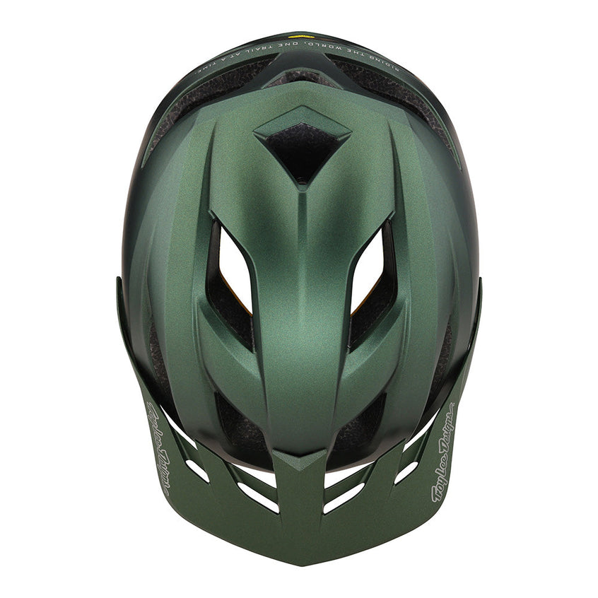 Troy Lee Youth Flowline Helmet W/MIPS Orbit Forest Green