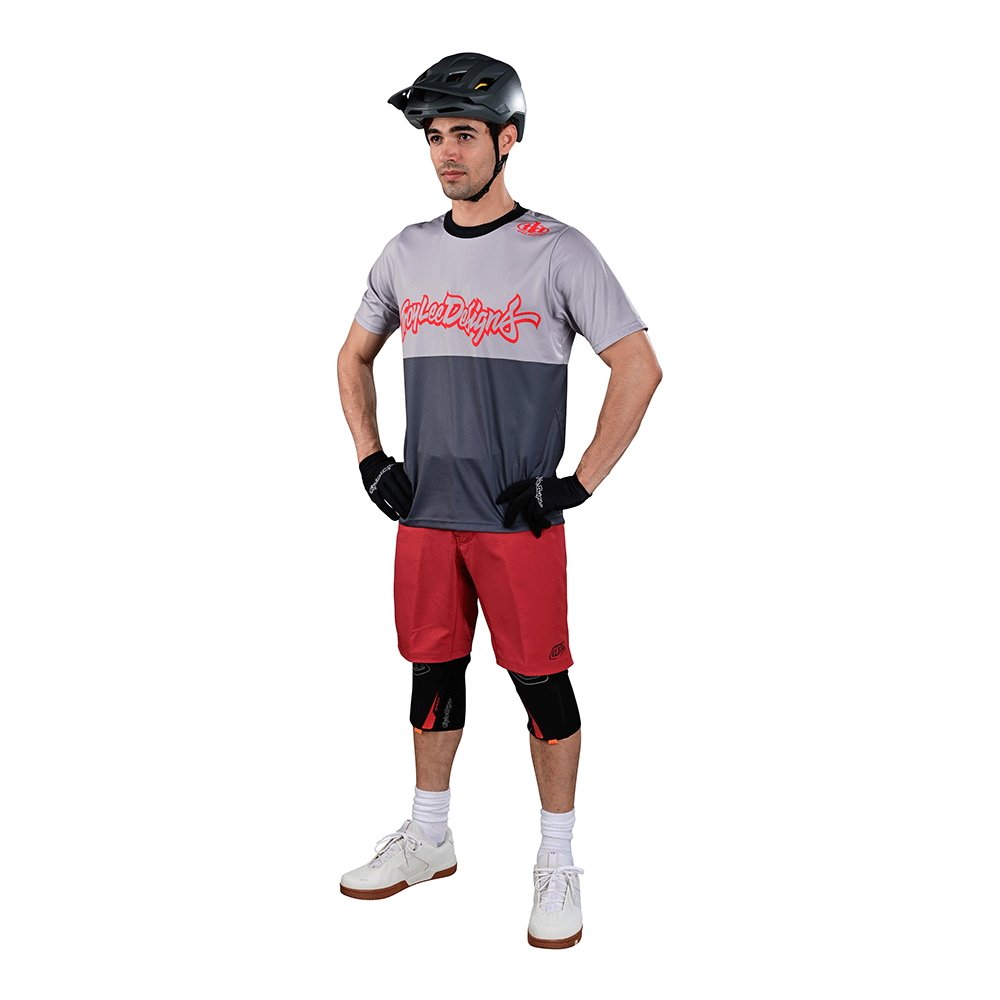 Troy Lee Flowline SS Jersey Scripter Charcoal