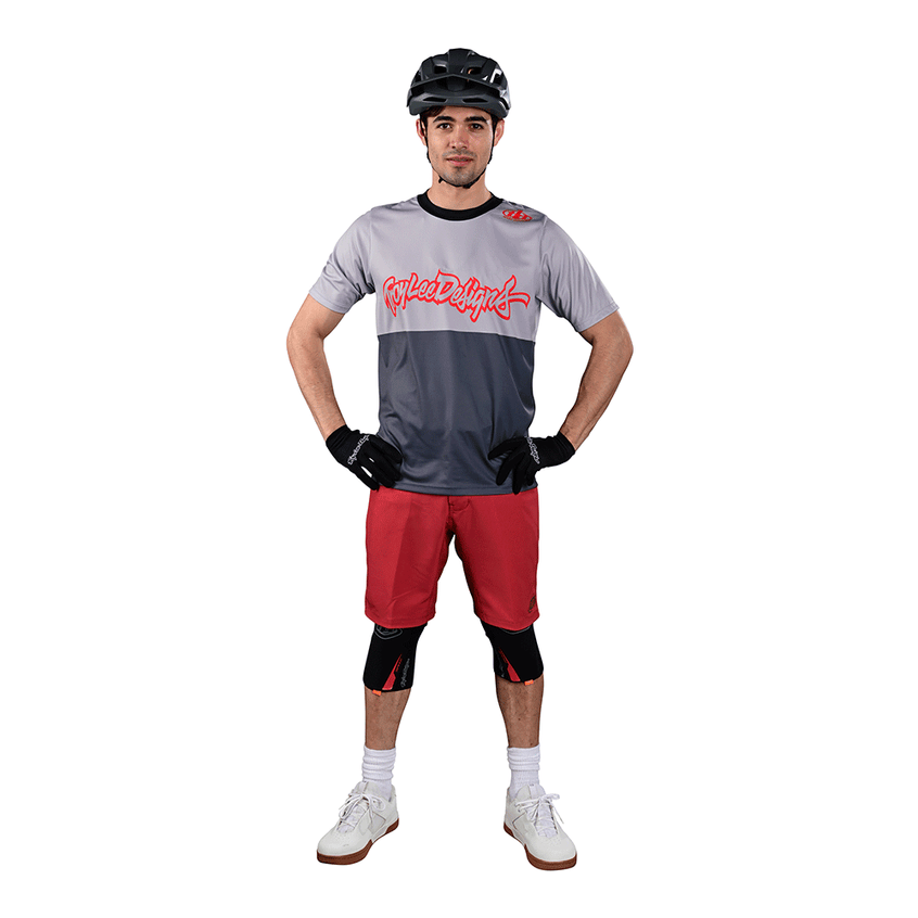 Troy Lee Flowline SS Jersey Scripter Charcoal
