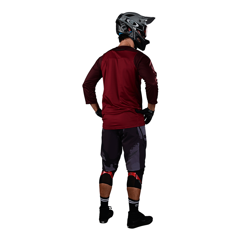 Troy Lee Ruckus 3/4 Jersey Camber Oxblood