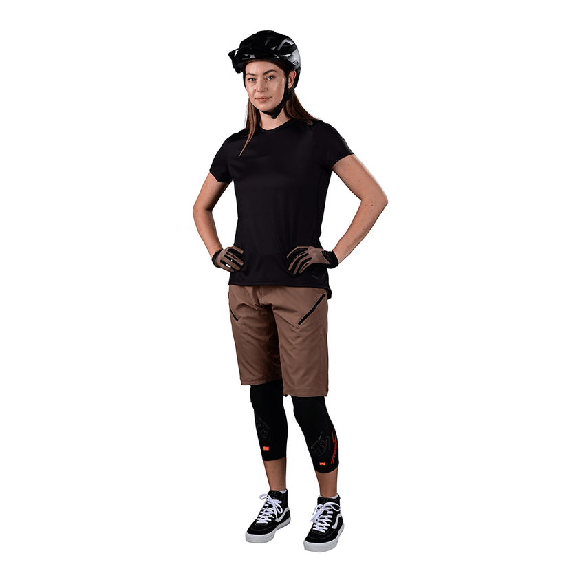 Troy Lee Womens Lilium Short Shell Solid Coffee