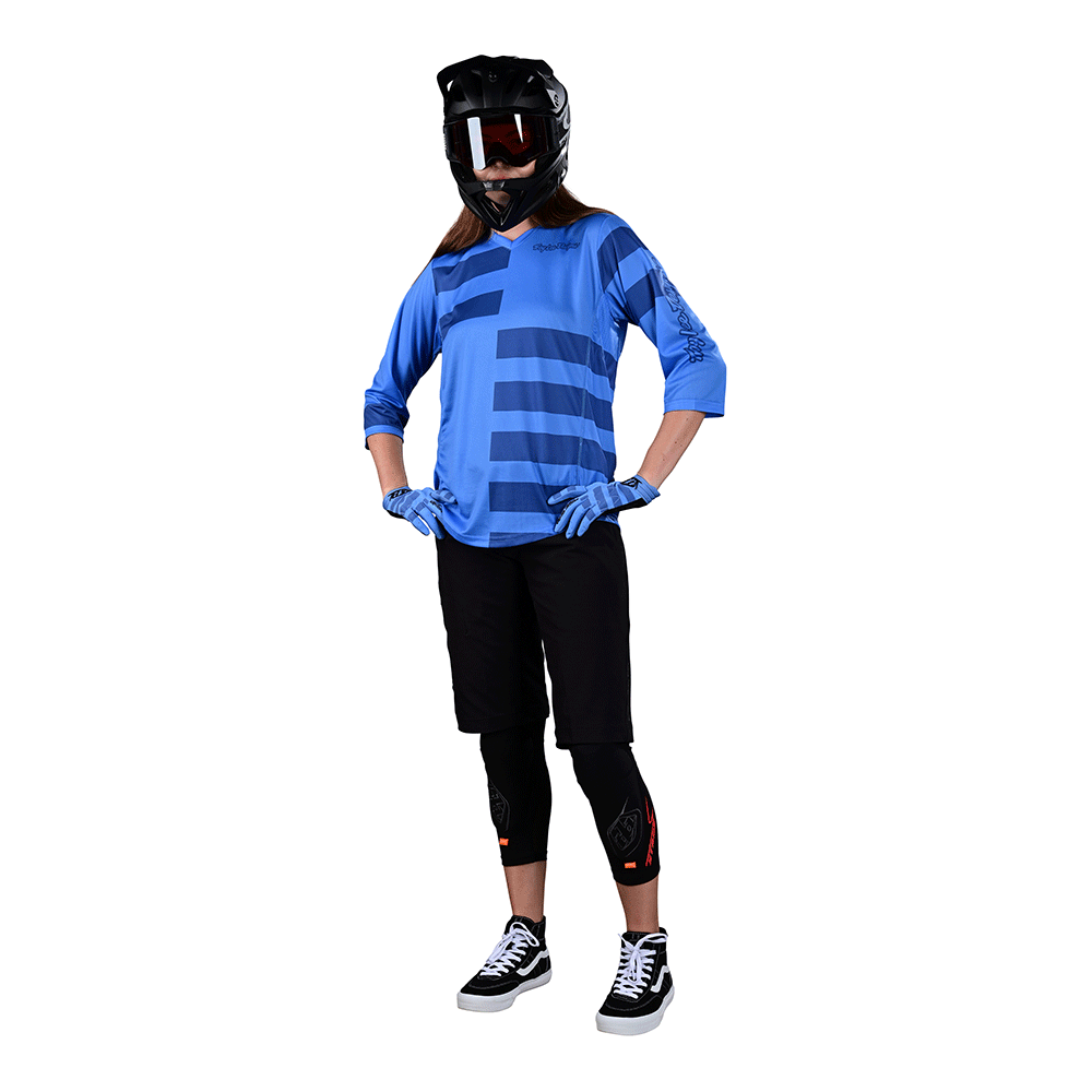 Troy Lee Womens Mischief Jersey Split Stripe Wildflower