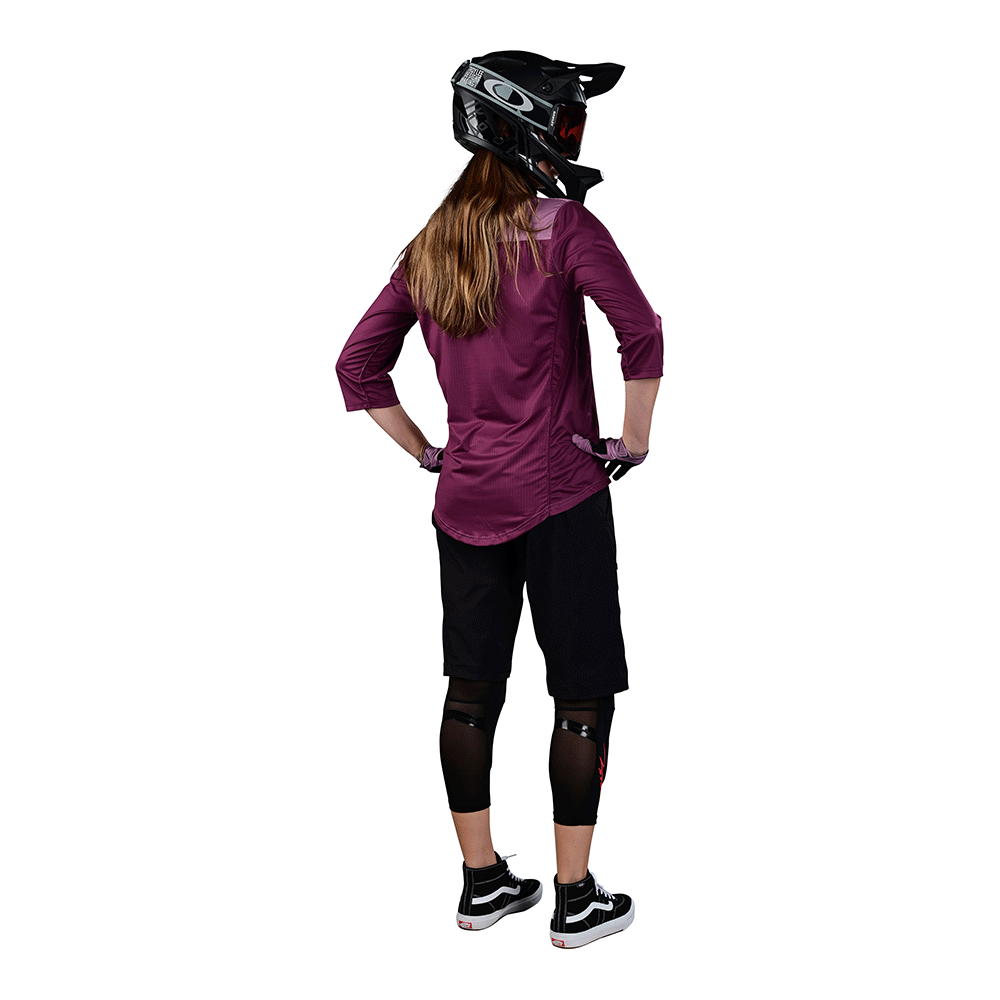 Troy Lee Womens Mischief Jersey Solid Rosewood