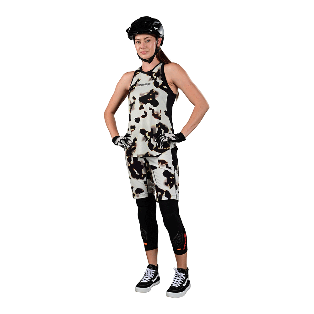 Troy Lee Womens Luxe Tank Tortoise Cream