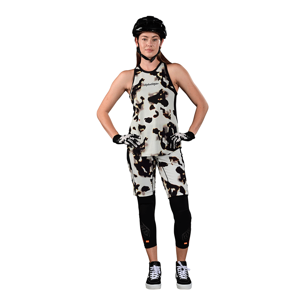 Troy Lee Womens Luxe Tank Tortoise Cream