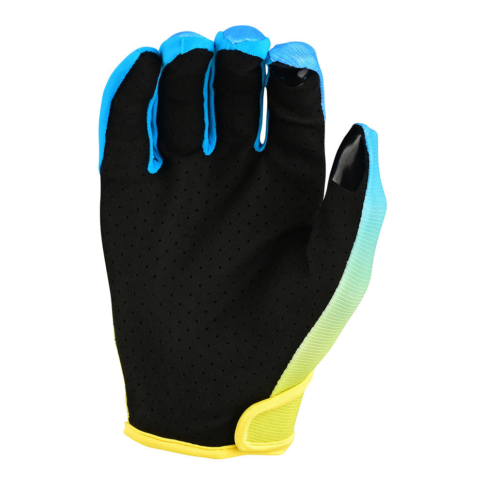 Troy Lee Designs Flowline-Handschuhe Faze Blau/Gelb