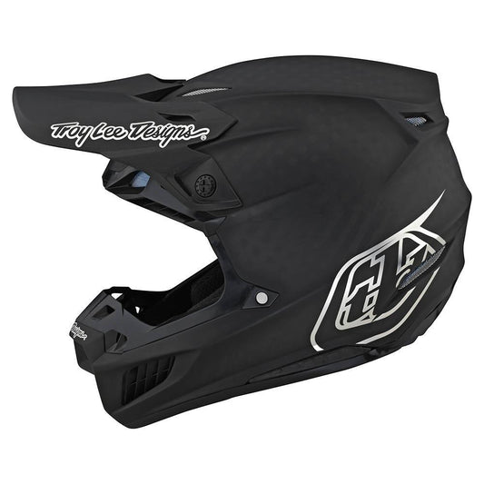 Troy Lee Designs Se5 Carbon-Helm Stealth Schwarz/Chrom