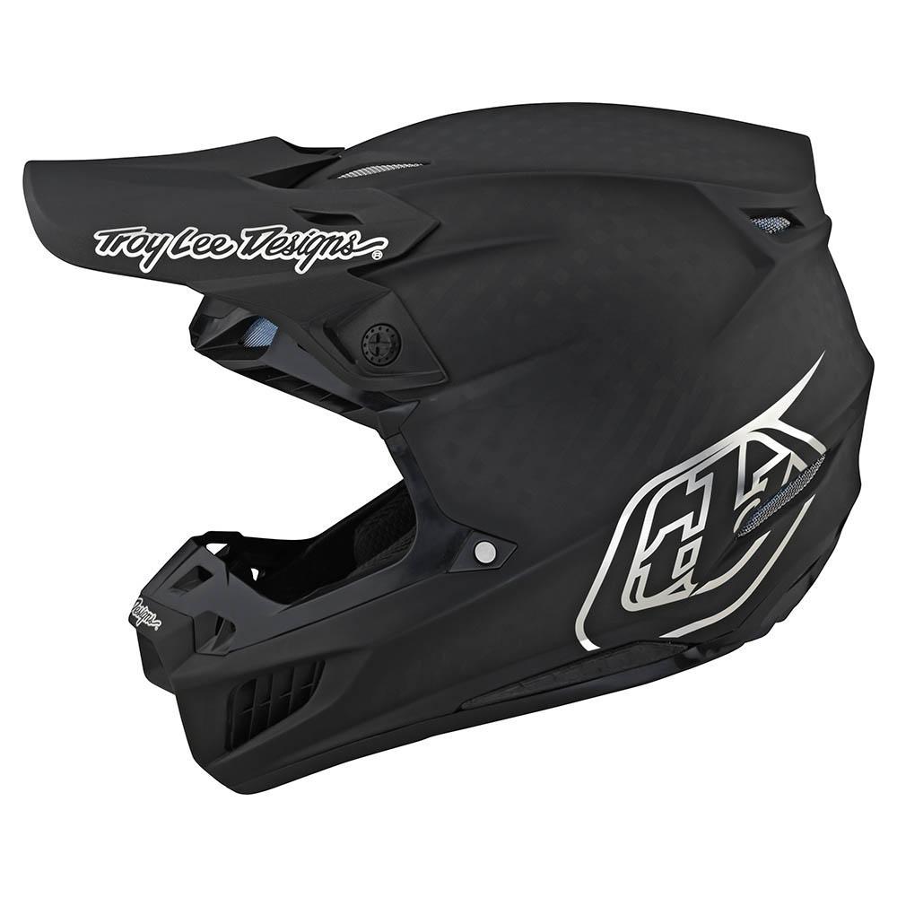 TLD Se5 Carbon-Helm Stealth Schwarz/Chrom