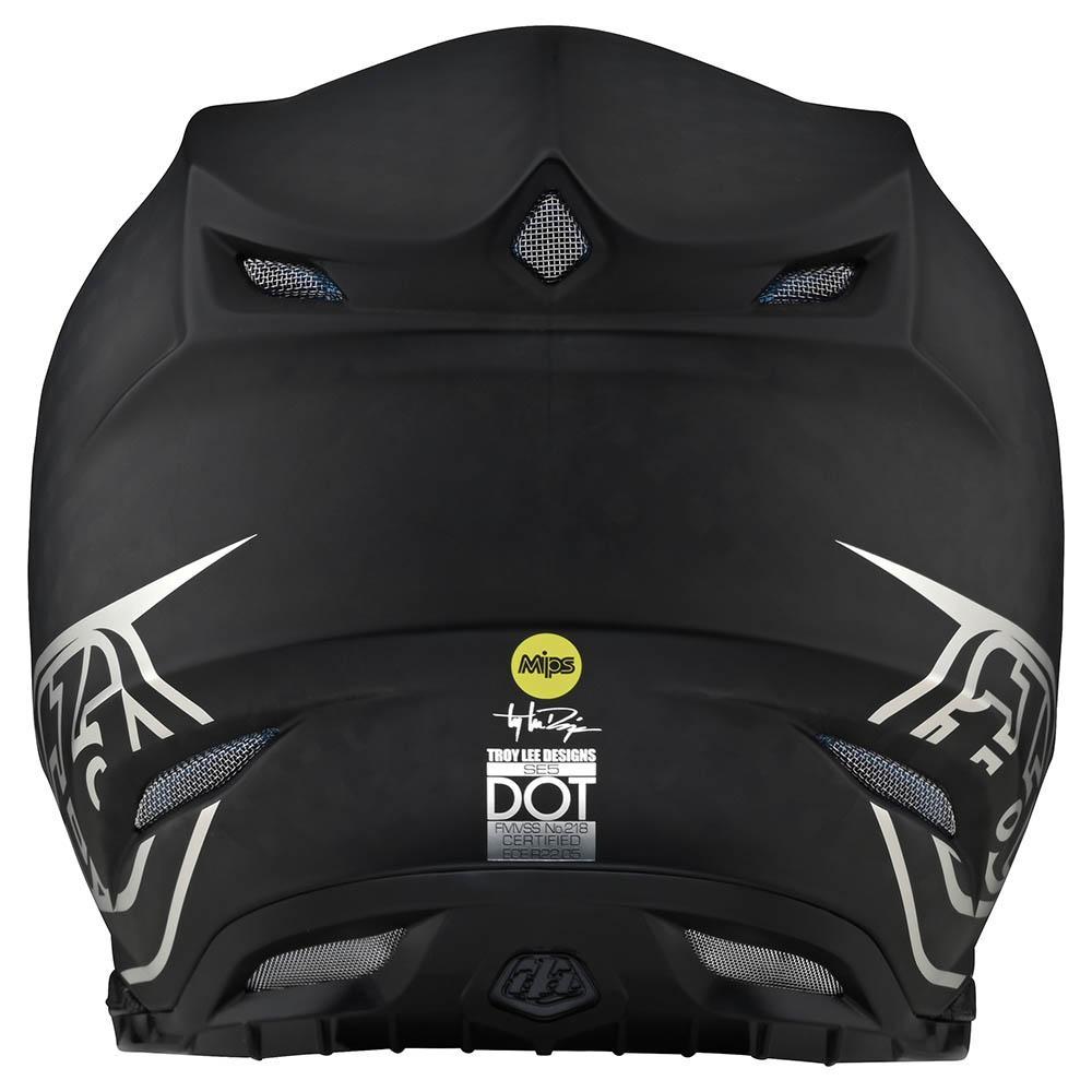 TLD Se5 Carbon-Helm Stealth Schwarz/Chrom