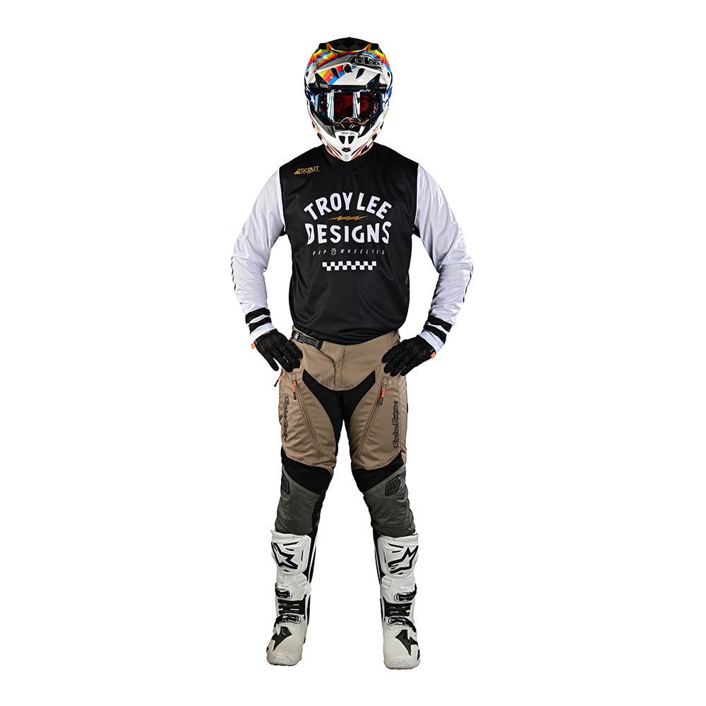 Troy Lee Scout GP Jersey Ride On Black / White