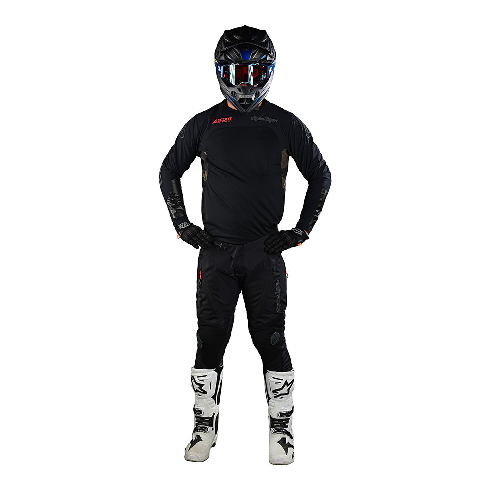 Troy Lee SCOUT SE JERSEY SYSTEMS BRUSHED CAMO BLACK/MILITARY GREEN