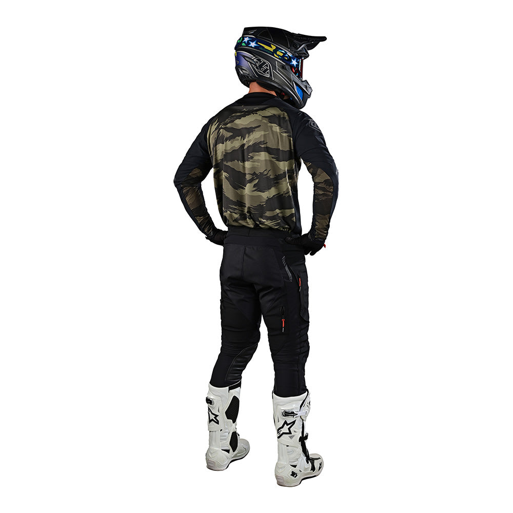 Troy Lee SCOUT SE JERSEY SYSTEMS BRUSHED CAMO BLACK/MILITARY GREEN