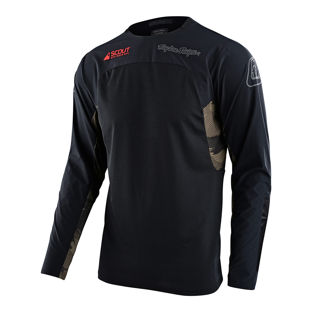 Troy Lee SCOUT SE JERSEY SYSTEMS BRUSHED CAMO BLACK/MILITARY GREEN