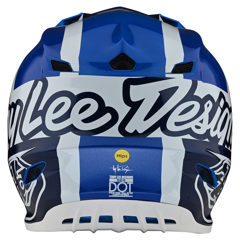 Troy Lee SE4 POLYACRYLITE HELMET W/MIPS QUATTRO BLUE