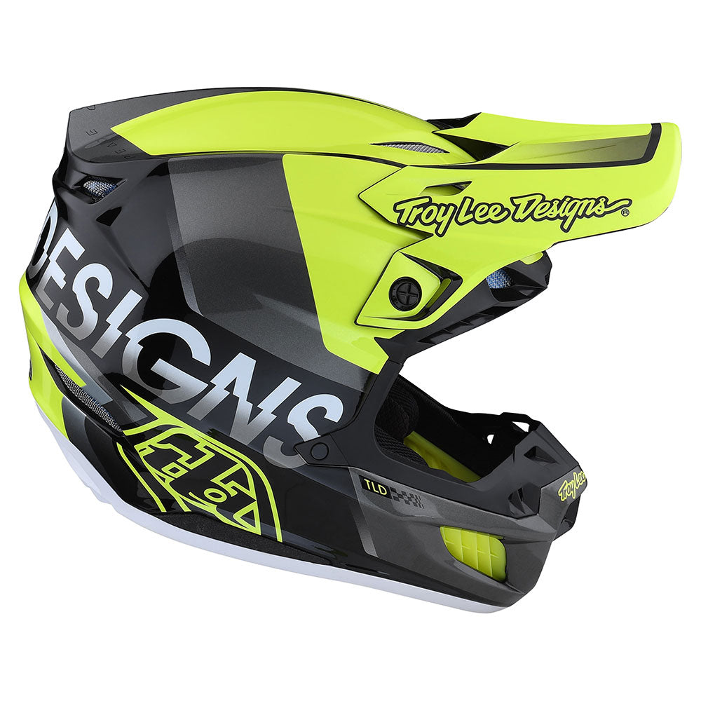 Troy Lee SE5 Composite Helmet W/MIPS Qualifier Glo Yellow / Black