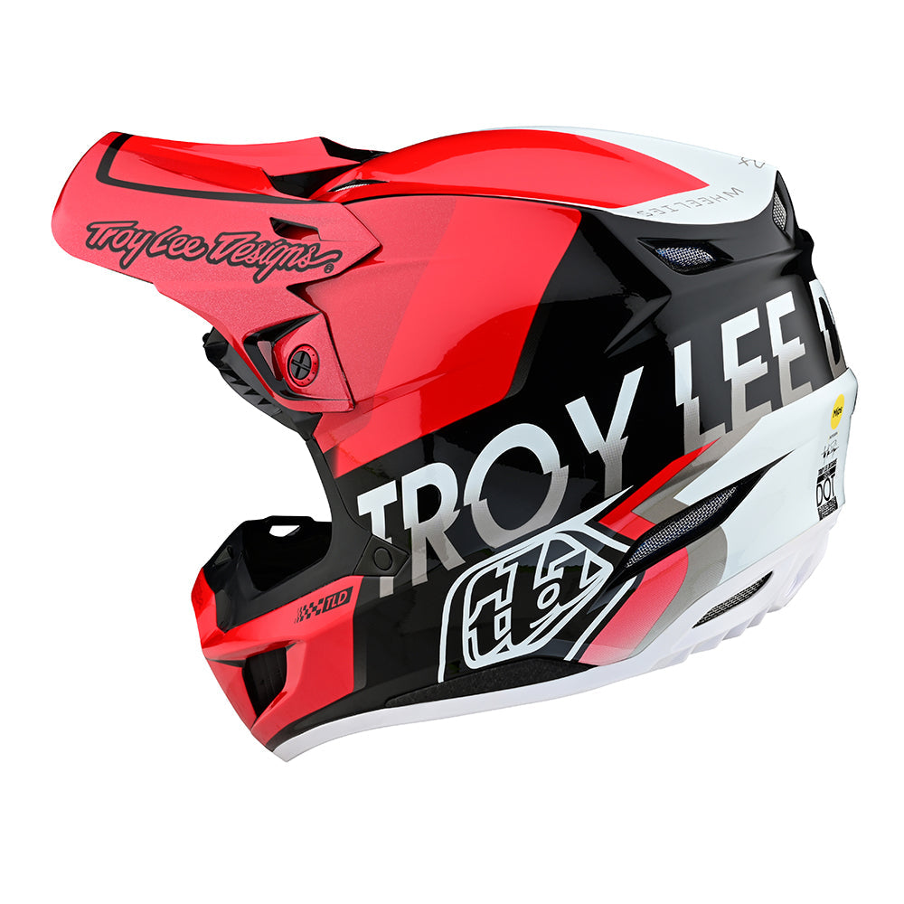 Troy Lee SE5 Composite Helmet W/MIPS Qualifier Red / Black